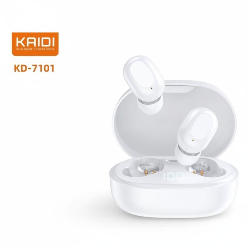Fone de Ouvido Sem Fio Kaidi TWS KD-7101 - 7392