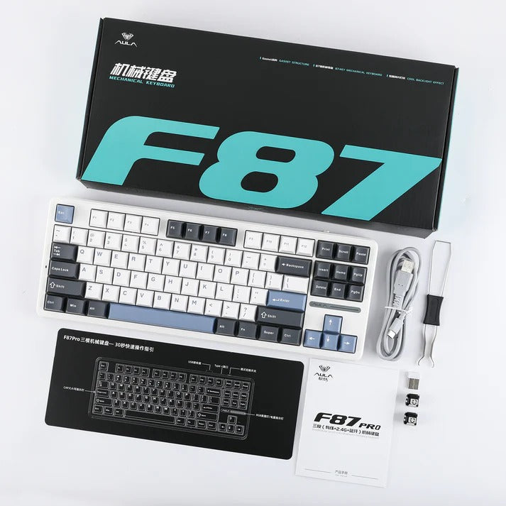 Teclado Mecânico AULA F87 Pro